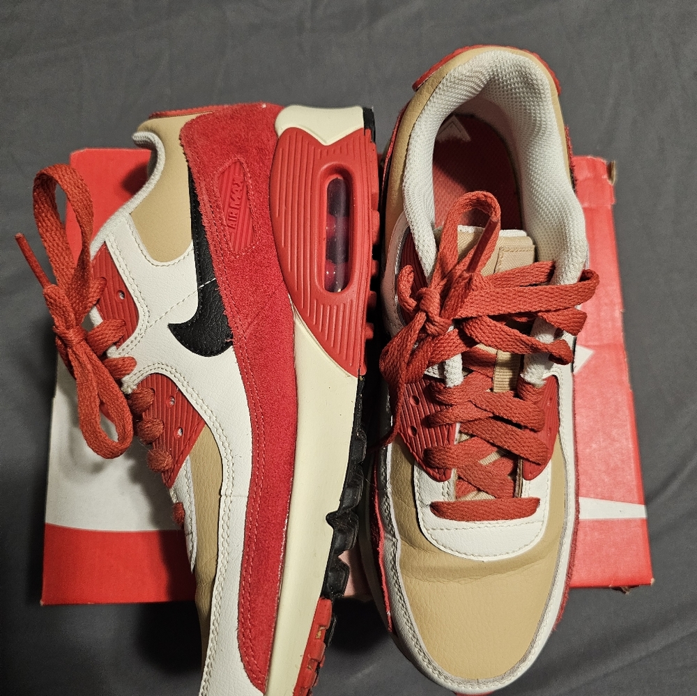 Air Max 90 Leather Red Clay